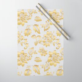 Art Deco Gold Garden Wrapping Paper