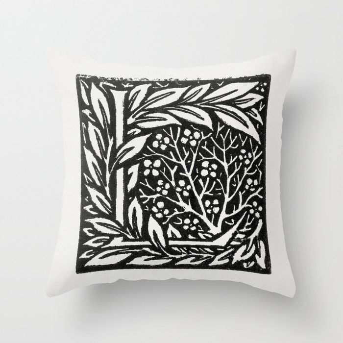 Love is Enough - Initial letter 'L' Throw Pillow