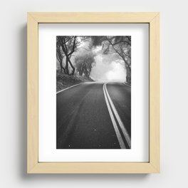 One Way Road Recessed Framed Print