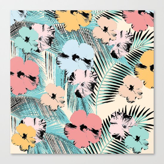 tropical pattern Canvas Print
