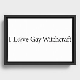 Gay Witchcraft Framed Canvas