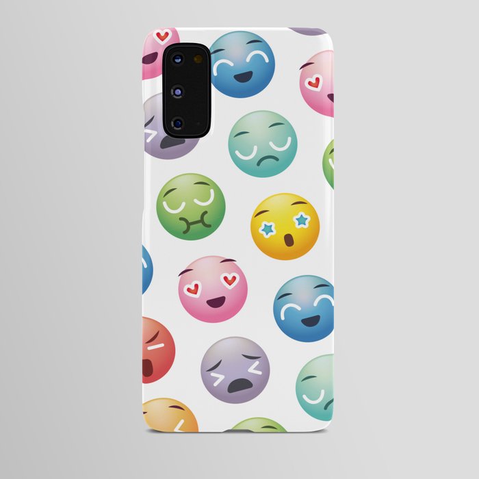 Colorful smiley print Android Case