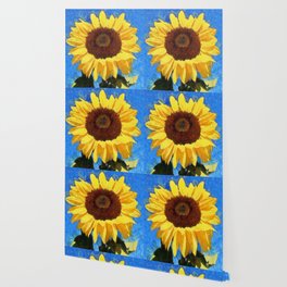 Artistic Bold and Bright Sunflower  Wallpaper