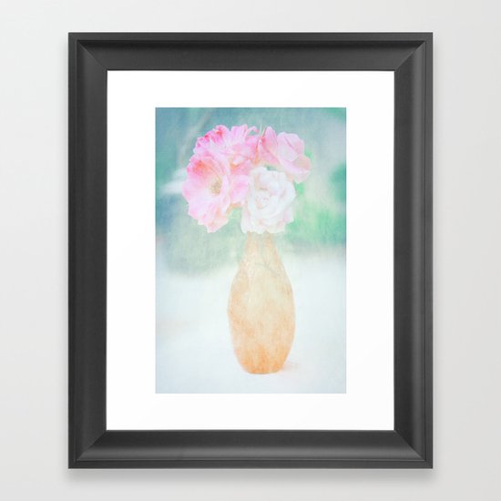 de belles fleurs Framed Art Print