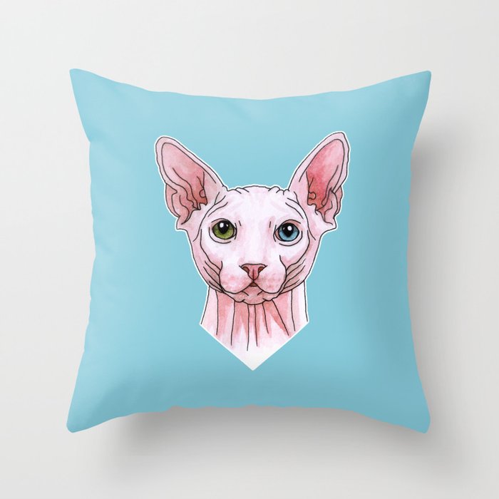 sphynx cat pillow