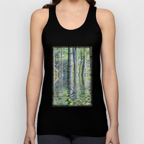 SERENE GREEN SCENE Unisex Tank Top