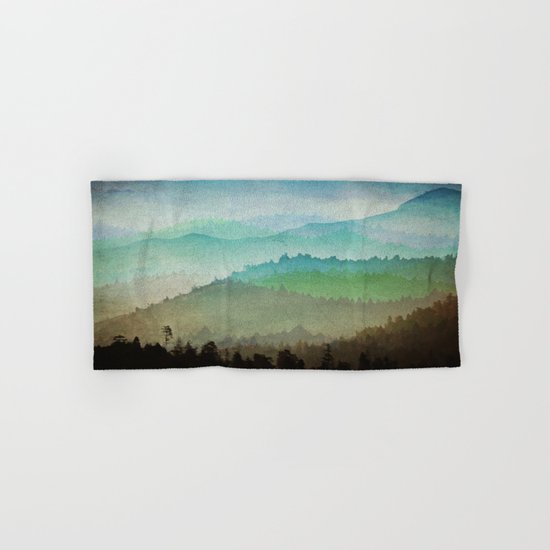 Watercolor Hills Hand & Bath Towel