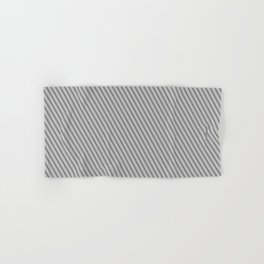 [ Thumbnail: Gray & Grey Colored Lines/Stripes Pattern Hand & Bath Towel ]