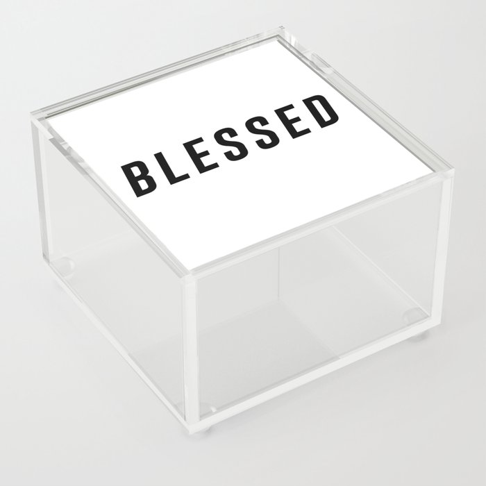 Blessed - Bible Verses 1 - Christian - Faith Based - Inspirational - Spiritual, Religious Acrylic Box