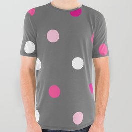 Dotted Gray All Over Graphic Tee