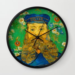 Vincent van Gogh - Portrait of the Postman Joseph Roulin (1888) Wall Clock