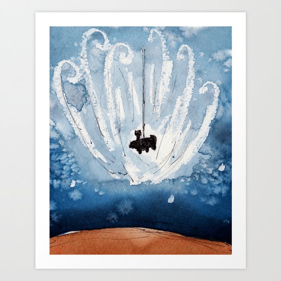 The Landing of Curiosity Art Print