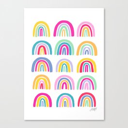 Colorful Rainbows Canvas Print