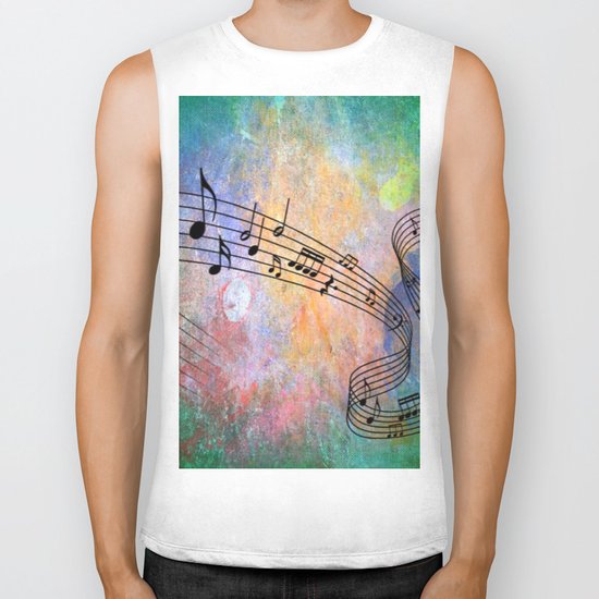 Abstract MUSIC Biker Tank