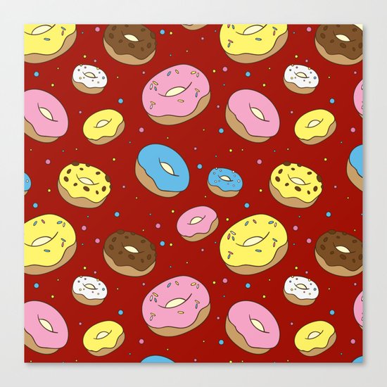 Cute Donuts Canvas Print