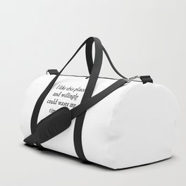 As You Like It - Shakespeare Nature Quote Duffle Bag