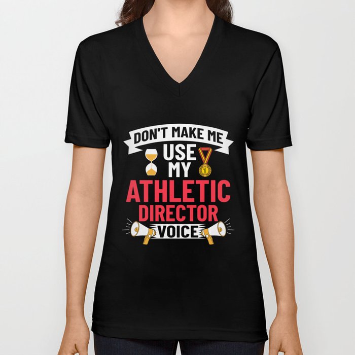 Athletic Director Training Coach Program Team V Neck T Shirt