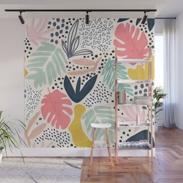 TROPIC COLLAGE ABSTRACT MODERN Wall Mural