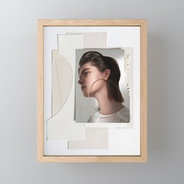Layering - Paper/Photography Collage Framed Mini Art Print