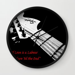 "Swing Life Away" Rise Against Lyrics with Guitar Wall Clock