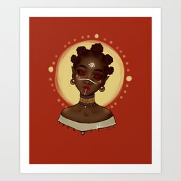 Bantu Knots Art Print