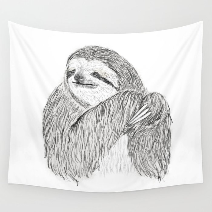 sloth Wall Tapestry