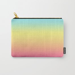 Boho Turquoise Pink Rainbow Ombre Carry-All Pouch