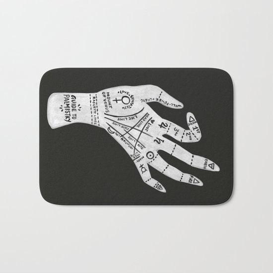 Palm Reading Bath Mat