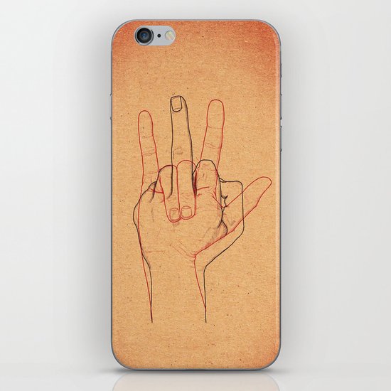 Love and Hate iPhone Skin