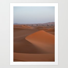 Sahara desert in Morocco by golden hour | Travel Photography Africa Art Print