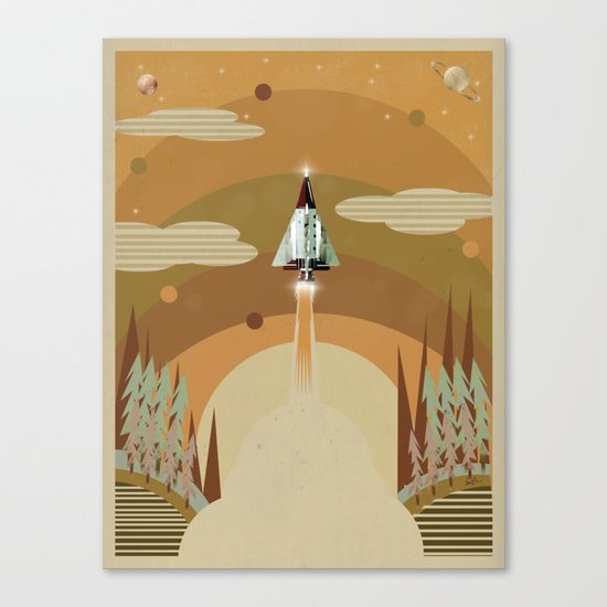 the adventure continues Canvas Print