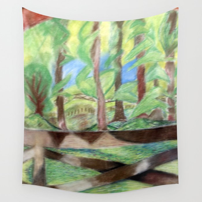 Flash of Scenery Wall Tapestry