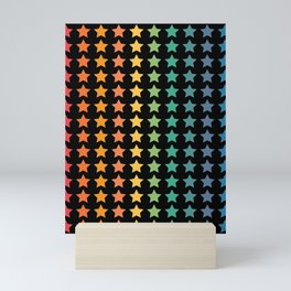 stars in different colors Mini Art Print