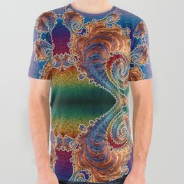 BBQSHOES: Gilded Age Fractal All Over Graphic Tee