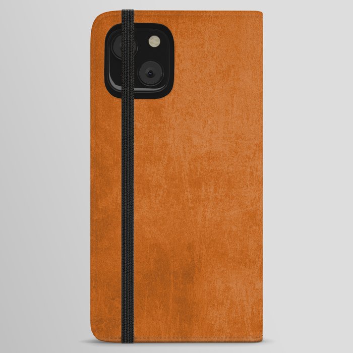 Orange rustic iPhone Wallet Case