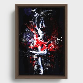 Red Dancer Framed Canvas