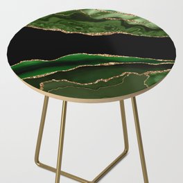 Emerald Marble Glamour Landscapes Side Table