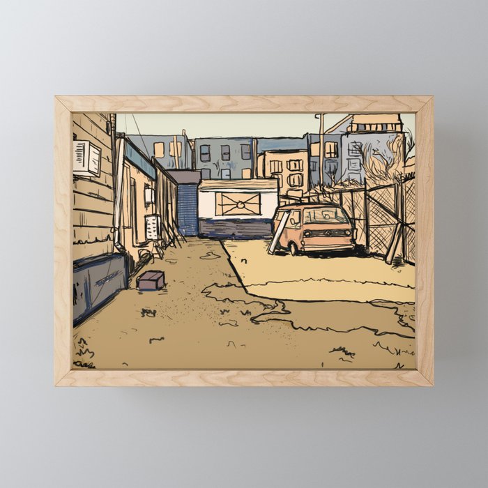 Brooklyn Lot Framed Mini Art Print
