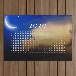 Moon calendar 2020 #3 Outdoor Rug