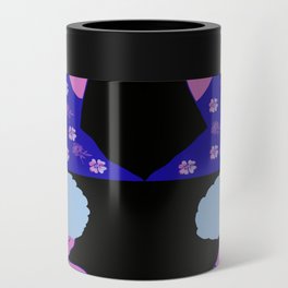 Woman At The Meadow Vintage Dark Style Pattern 40 Can Cooler