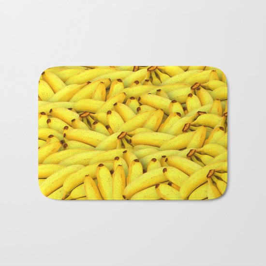 Yellow Bananas pattern Bath Mat