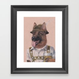 German Shepherd Framed Art Print