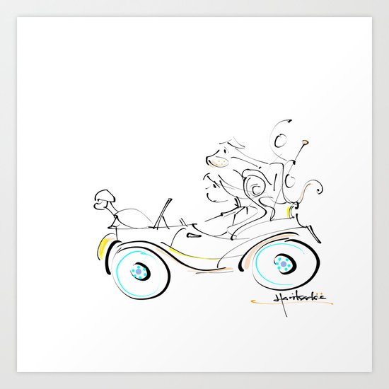 fun ride Art Print