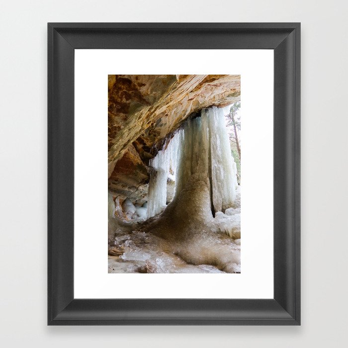 Pictured Rocks National Lakeshore In The Winter Framed Art Print