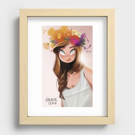 Flower Girl Recessed Framed Print