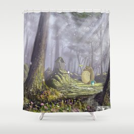 Totoro's Forest Shower Curtain