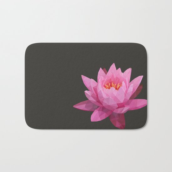 Pink Lotus Flower Bath Mat