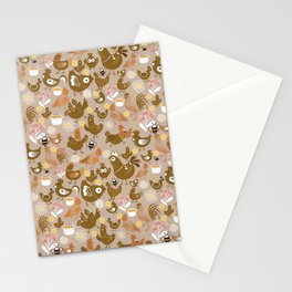 Chicken on the bee farm!  Stationery Card