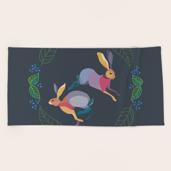 Rabbits Beach Towel