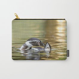 Penguin At Sunset Carry-All Pouch